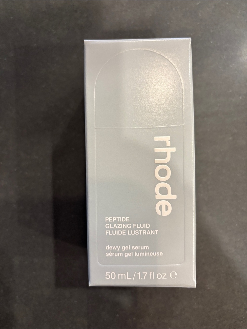 RHODE 3 piece glazing skincare trio in pale gray and soft cream - Picture 2 of 6